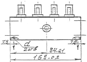 Рис.1. Габаритный чертеж питателей ДМ.1000-2(2-1000-2)