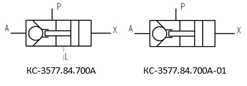 Условное графическое обозначение клапанов КС-3577