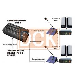 Схема включения в селектор на базе БС-5-4