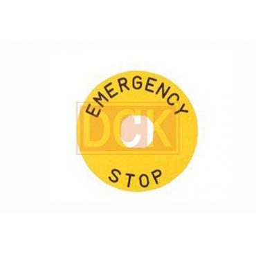 Табличка маркировочная EMERGENCY STOP